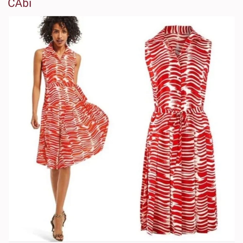 CAbi dress red white - Picture 1 of 11